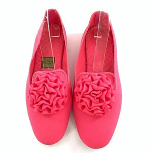 Daniel Green comfy house shoes 5 pink 60s vintage Barbiecore smoking slippers